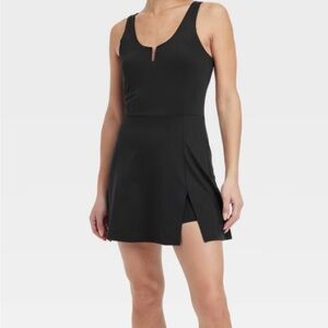 🎯60%OFF! all in motion Black Knit Slit Active Dress